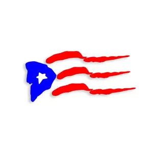 Puerto Rican Flag Vinyl Sticker