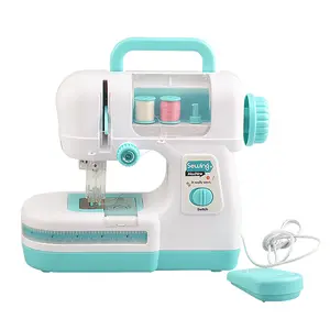 Simulated Electric Double Thread Sewing Machine Toy Pretend Play Parent Child Interactive
