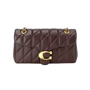 COACH Tabby 26 Crossbody Bag for Women – Quilted Nappa Leather, Medium Size, Maple Color