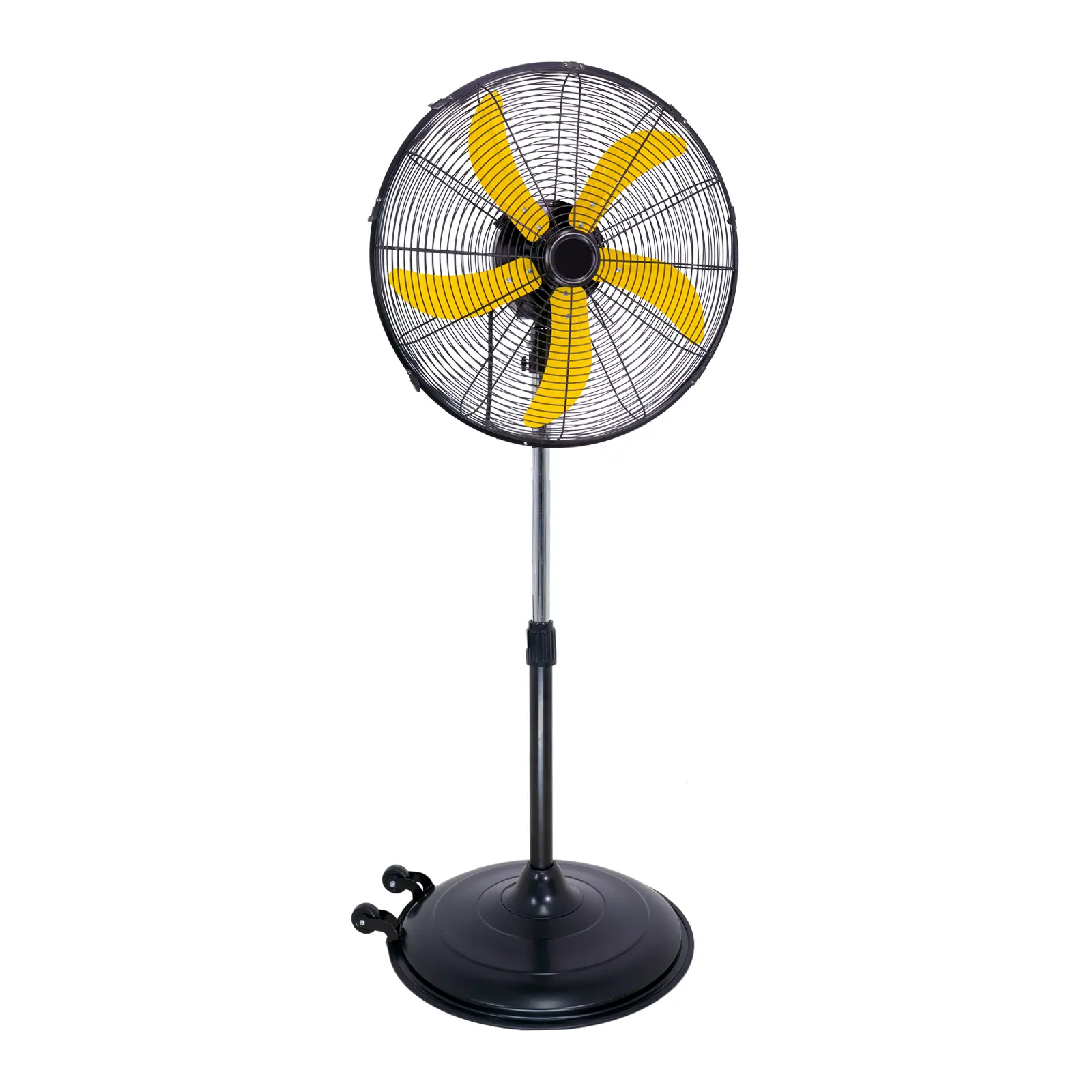 High-Velocity Oscillating Metal Stand Fan w/ 3-Speed Setting, 20" - Heavy-Duty Cooling Pedestal Unit w/ 4900 CFM, Adjustable Height for Home, Garage, Gym & Workshop