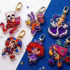 6 ops The Amazing Digital Circus Acrylic Keychains - TADC fanart bag charm