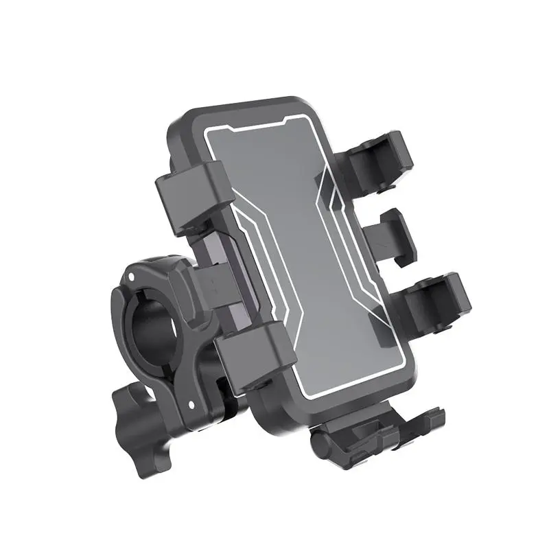 Motorcycle Phone Holder, Shockproof Bike Phone Mount, Universal Phone Holder for Electric Scooter, Mountain Bike, Motorcycle, Suitable for Smartphones
