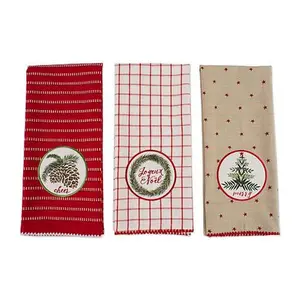 Design Imports Assorted Noel Kitchen Towel Set of 3