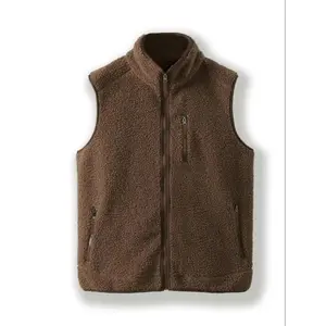 Men's Deep Fleece Vest Jacket, Warm Winter Outdoor Hiking & Casual Wear, Durable Insulated Men's Clothing