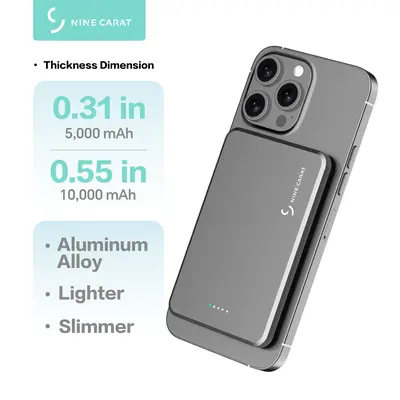 Magnetic Portable Charger, Slim Qi2 Certified 5000mAh 20w Magnetic Power Bank Usb C Inandout Wireless Battery Pack Phone Charger Only For Iphone 16 15 14 13 12 Series Pink