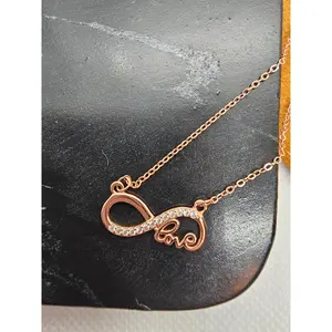 Infinity Love Pendant Silver Necklace