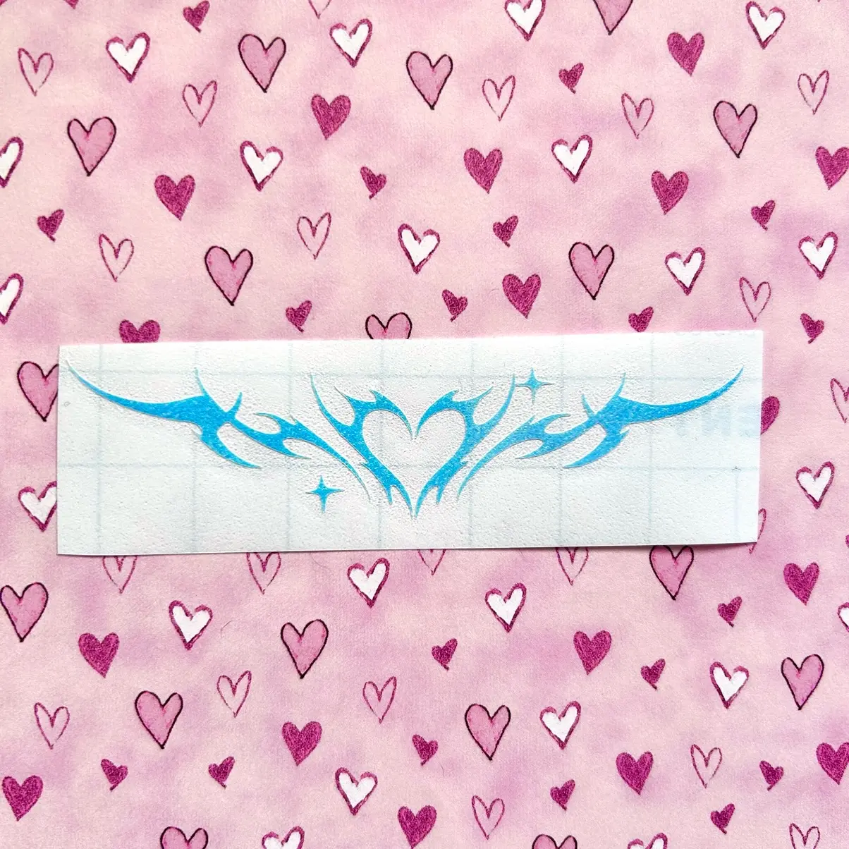 Heart Tramp Stamp Waterproof Decal Sticker