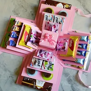 Bright Five-Layer Explosion Box, Perfect Surprise Gift for Birthdays & Holidays, Ideal Snack Storage Solution