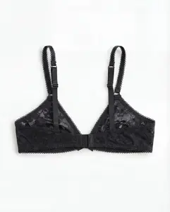 Lace Bralette, Black Beauty