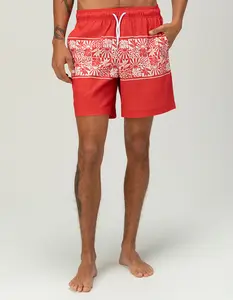 RSQ Mens Seersucker 6.5" Swim Trunks