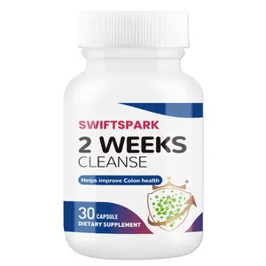 2 Week Cleanse – Natural Detox & Probiotic Formula for Gut Health, Digestive Balance & Immune Support | 30 Capsules