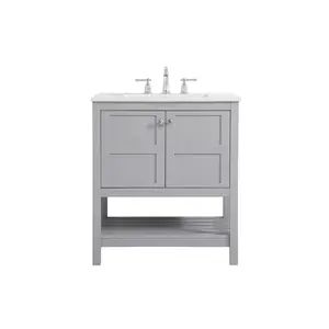 Theo Single Bathroom Vanity Gray