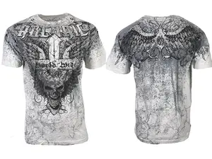 3D Archaic Affliction Men's Short Sleeve WORLD WIDE Crewneck T-Shirt
