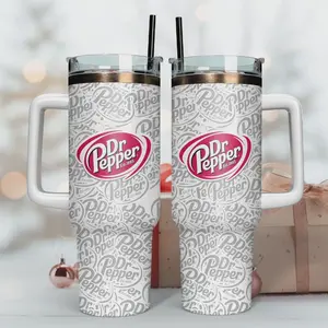 New Dr Pepper Soft Drink Gift For Fans 40oz Tumbler