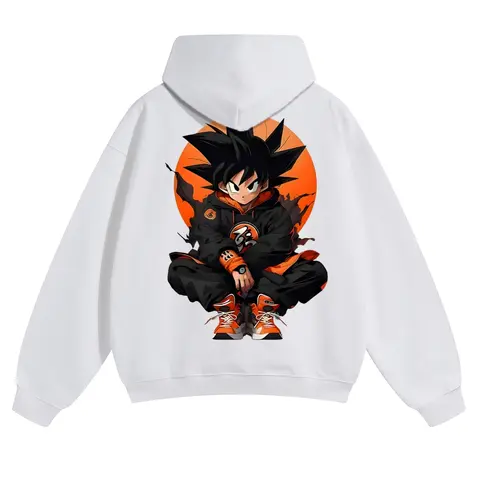 Dragon Ball DBZ Viral Anime Graphic Hoodie! Unisex 90s Retro Pullover - Funny Cartoon Streetwear Hoodies - Cozy Fleece Gift For Him Casual Cotton