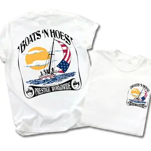 [Comfort Colors] Boats'n Hoez Summer Step Brothers Movie Tee, Vintage Retro Summer T-Shirt, Classic Shirt, Gift For Her, Funny Movie
