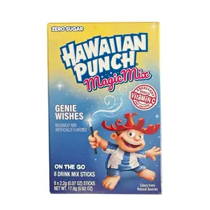 Hawaiian Punch Zero Sugar Magic Mix Genie Wish - 8 Drink Mix Stick Per Box