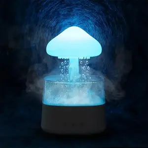 Rain Diffuser Air Humidifier with Colorful Night Light