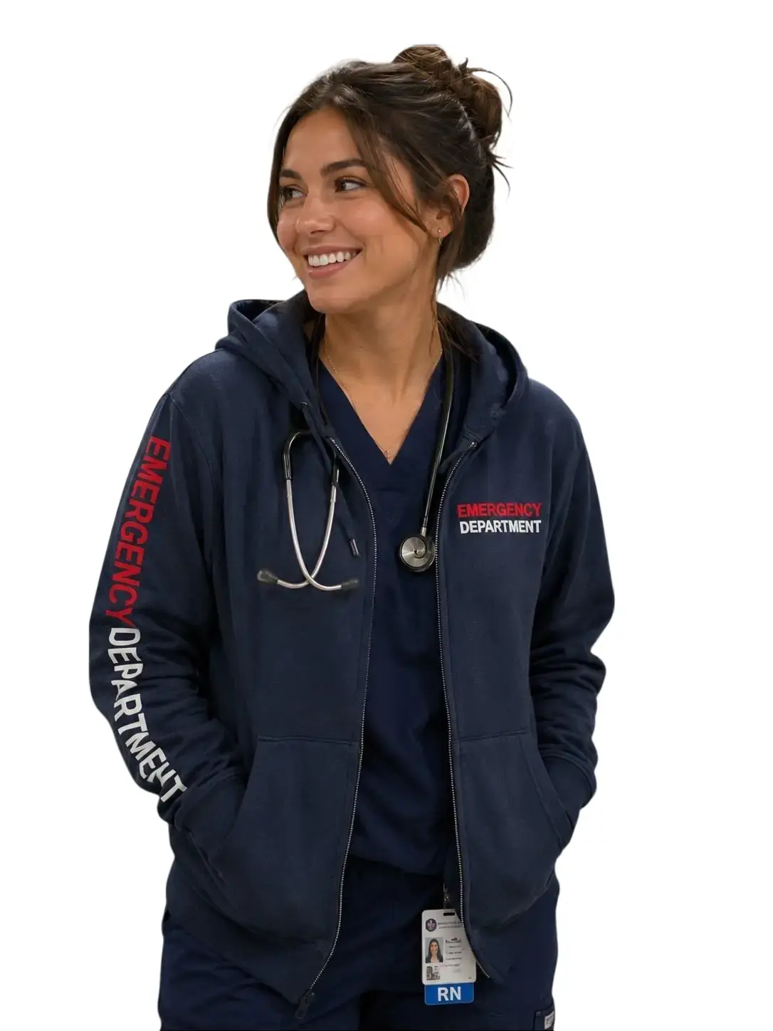 Emergency Department Unisex Hoodie - Soft Cotton Fabric, Graphic Print, Long Sleeve