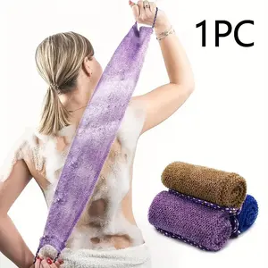 African Mesh Bath Sponge with Rope Handle, Exfoliating Loofah for Men and Women, Suitable for Daily Use and Back Scrubbing, Exfoliating Back Scrubber, Exfoliating Net Sponges