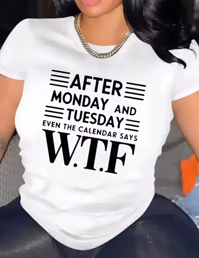 Women's Stretchy Funny Slogan Crew Neck T-Shirt - "I'll Put You in the Trunk" Humorous Print, Casual Short Sleeve Tee, Machine Washable White Top for Casual Attire, Ladies T Shirts