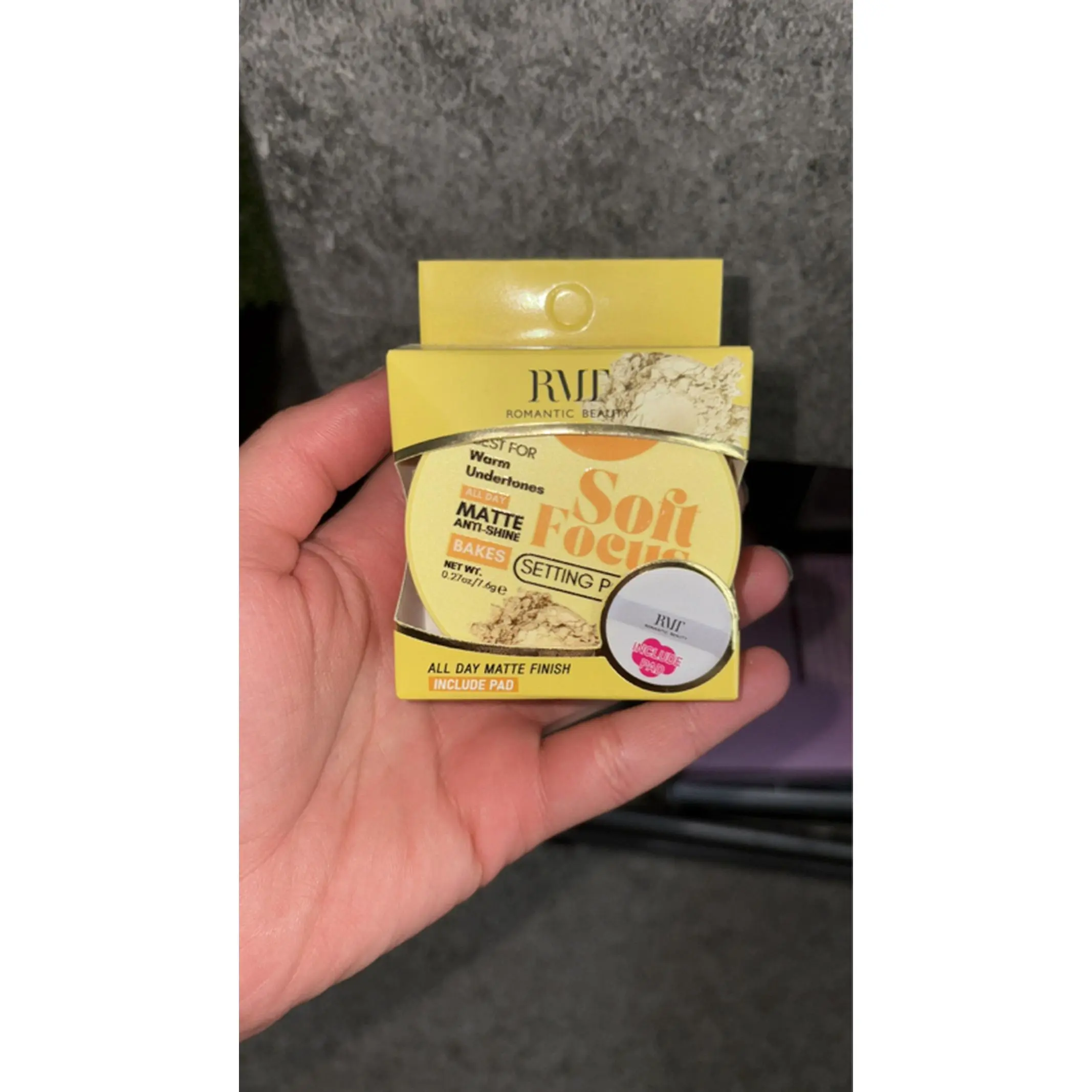 RME Soft Focus Matte Anti-Shine Setting Powder for Warm Undertones All Day Matte Finish