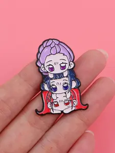 Cool Girl Group Vintage Enamel Pin Brooch Badge, Flower Brooch Pin, Women's Backpack Lapel Pin, Clothing Gift Jewelry, Fashion Accessory, Unique Design, Perfect Gift