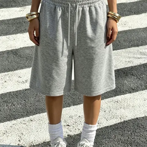 Women's Regular Fit Sporty Capri Pants, Drawstring Casual Bottoms, Workout Clothes Women, for Y2K Summer Street Style