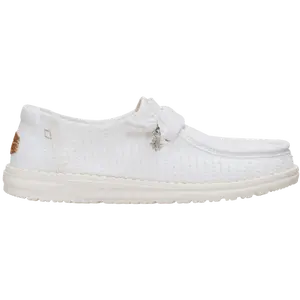 HEYDUDE Wendy Frayed Canvas - Comfortable Slip on Shoes