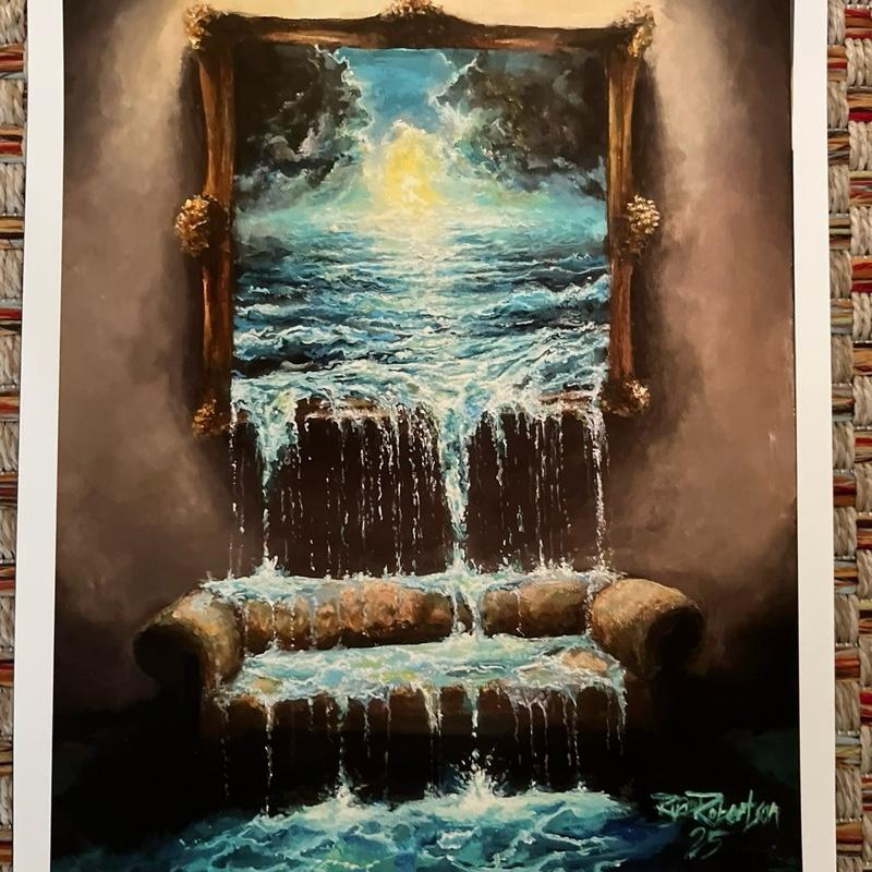 “Couch for Sale” Giclee fine art print 11x14 signed and numbered plus 3 Lost Paintbrush stickers