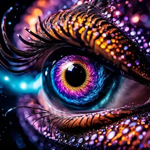 New Arrival DIY 5D Diamond Painting Kit, Deep Eye Theme Mosaic Art, Full Drill Home Wall Decor Gift, Small Size Model Xinghao Z192a