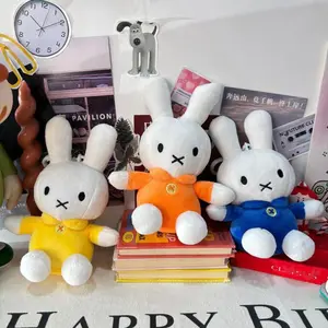 Kawaii Miffy Keychain Cute Plush Toys Miffy Rabbit Dolls BirthdayPresents Keychains Bags Decorations The BestGifts for Friends