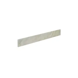 Bellaterra Home  24 in. Jazz Carrara Marble Backsplash, White, Bathroom, 24X4 In