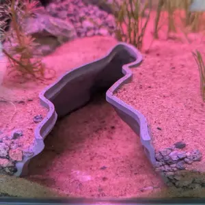 3D Printed Wave Shape Fish Cave, Aquarium Decoration, Fish Tank Hideaway Shelter, Aquatic Life Habitat Accessory, Aquarium Settings