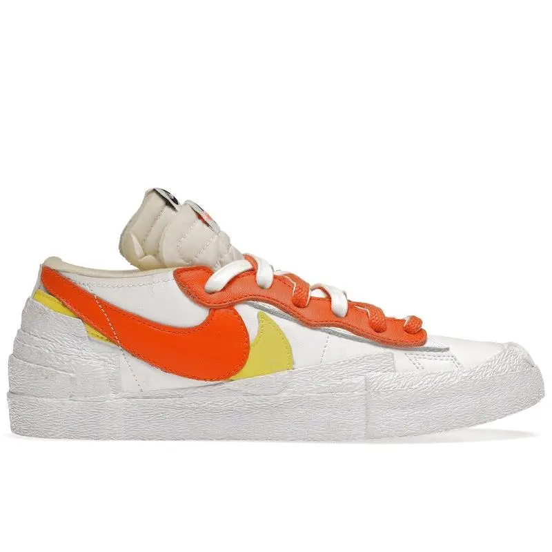 Nike Men's Blazer Low sacai White Magma Orange, from StockX