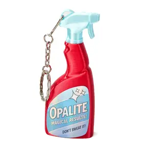 3D Printed Spray Bottle Keychain Ornament, Opalite Design for Car Keys Phone Backpacks, Non-Liquid Chemical-Free Model Accessory, Keychain for Bags