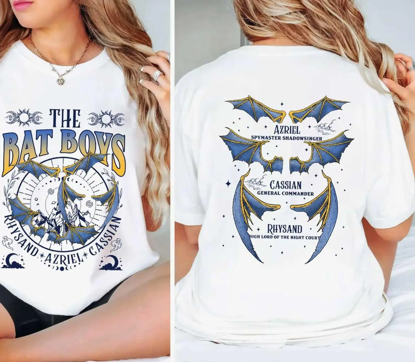 Acotar Bat Boys Sweatshirt, The Night Court Shirt, A Court of Thorn and Roses Shirt, Azriel Cassian Rhysand, SJM Merch, Acotar Merch