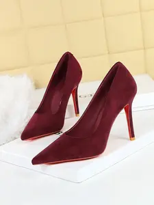 Women's Sexy Solid Color Stiletto Heels, High Heel Pumps, Fashionable High Heel Shoes for Party, Daily Clothing Decor for Women & Girls, Classy