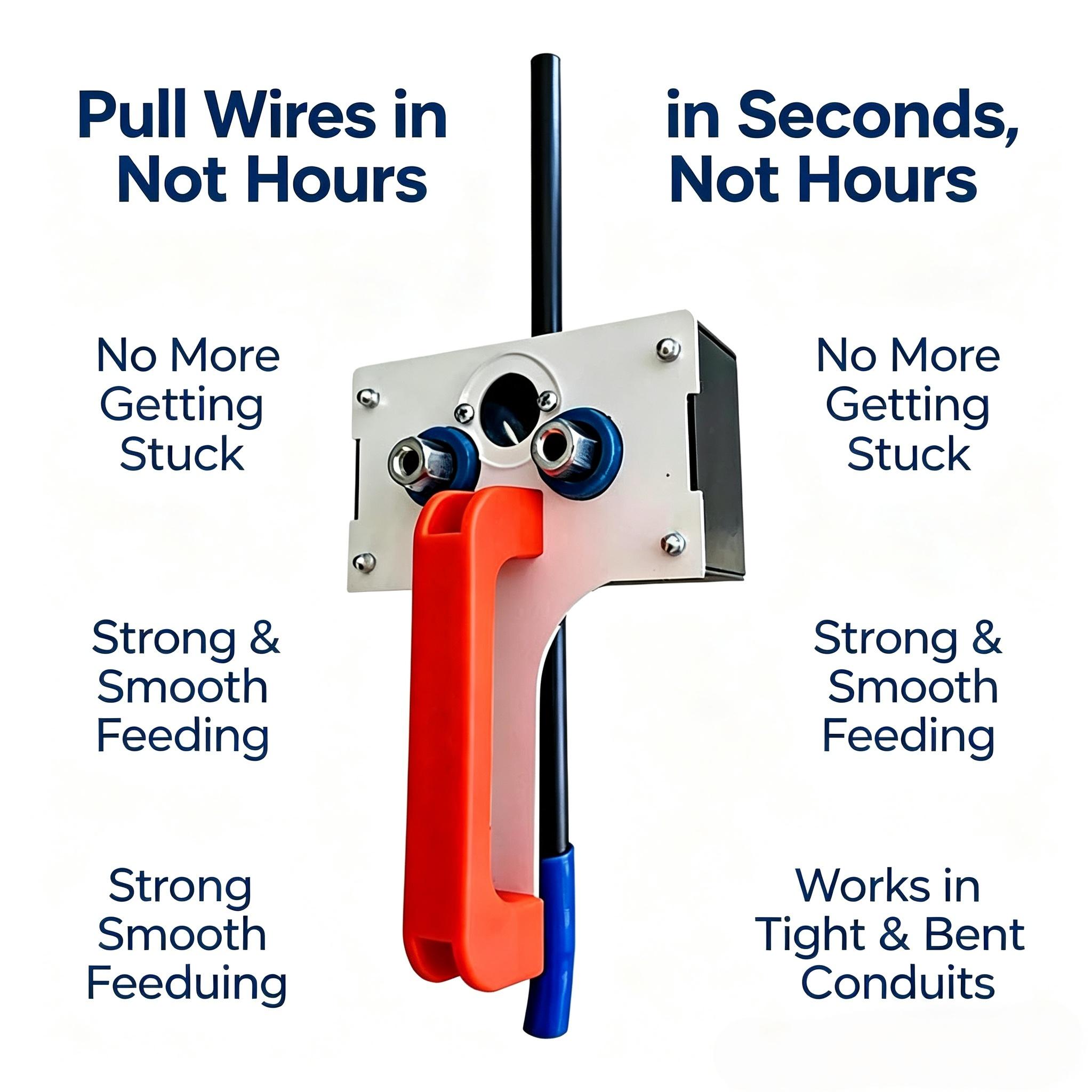 Efficient Cable Pulling Tool Wire Puller for Easy Wiring Fish Tape Wire Puller Ideal for Residential Conduit Threading Machine