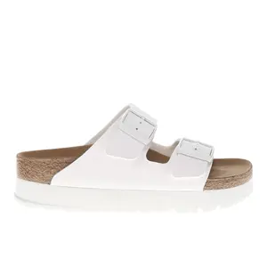BIRKENSTOCK Womens Arizona Flex Platform Birko-Flor Casual Sandals Casual - White