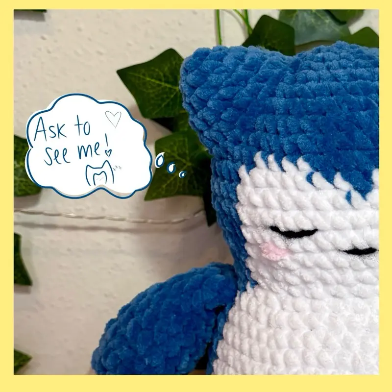 Handmade crochet sleepy snorreeee