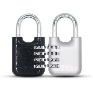 2026 New Design Mechanical Combination Padlock, 4-Digit Pearl Paint Gym Security Zinc Alloy Combination Lock