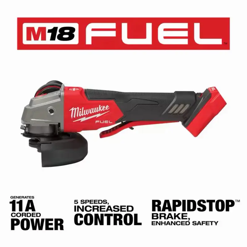 Milwaukee M18 FUEL 18V Brushless Cordless 4-1/2 in./5 in. Grinder with Variable Speed & Paddle Switch (Tool-Only)