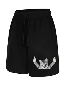 Men's Plus Size Casual Shorts, Cartoon Pattern, Comfortable Summer Wear, Stylish Relaxed Fit, Perfect for Daily Use, Menswear