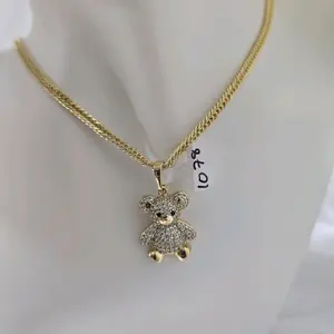 cadena 745 y dije osito 181 gold plated cadena 745 y dije osito 181 gold plated