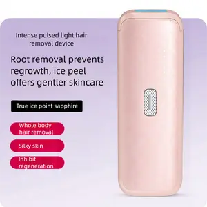 IPL Laser Hair Removal Device with Sapphire Ice-Cooling Technology for Women & Men, Painless & Long-Lasting Hair Remover for Full Body Use at Home, Safe on Face, Bikini Line, Armpits