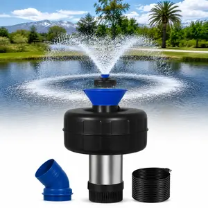 15000 GPH Pond Fountain Aerator - Fully Automatic 110V, 750W (1HP) Floating Pumps and Pond Aerator for Large and Small Outdoor Ponds and Lakes - Pountain aerator with 100Ft Power Cord