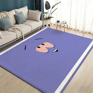 S-South Park Cute Cartoon Floor Mat Flannel Rugs Soft Warmth Floor Mat Thickened Non-Slip for Room Home Decor Door Mat Strong Water Absorption Upgraded Anti-Slip Backing Easy to Clean Home Decorative Rug
