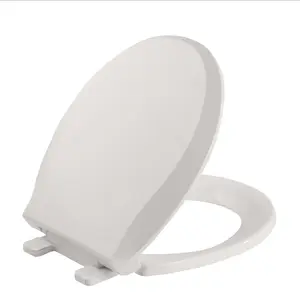 GARVEE Toilet Seat Round Soft Close19", Toilet Lid Slow Close Quiet, Easy Installation & Release, Safe PP Material Easy Clean, Comfortable Ergonomic Design, Biscuit