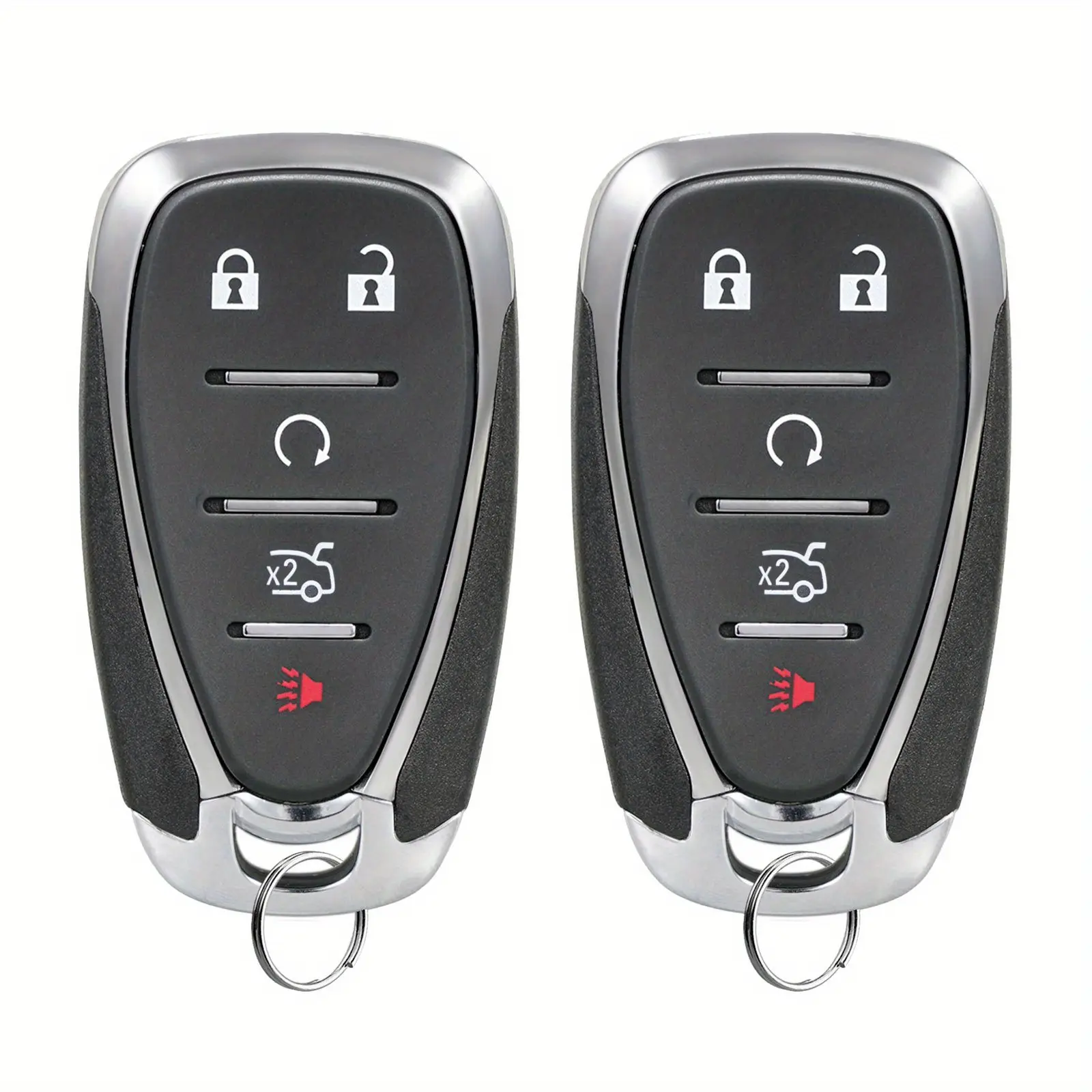 Car Key Fob Replacement Keyless Entry Remote Car Key Fob 2Pcs 433Mhz Remote Key Fobs 5 Buttons for Chevrolet Camaro Cruze Malibu 2016-2021 HYQ4EA - Fixes Unresponsive Remote Start, Restores Keyless Entry Range, Cuts Expensive Dealership Fees